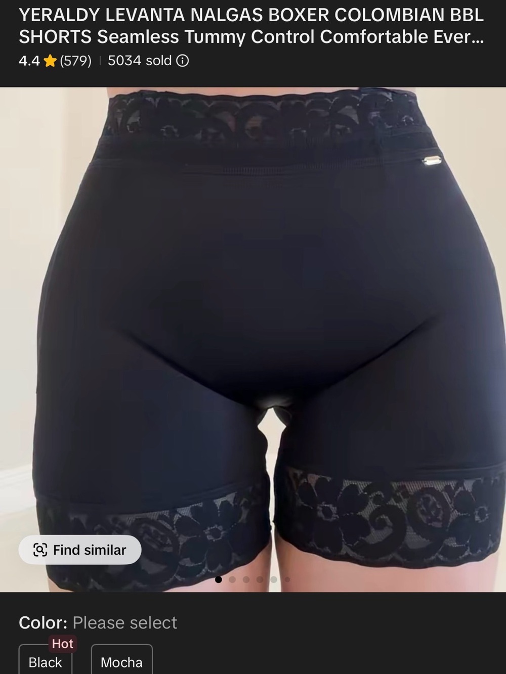 Yeraldy Columbian Bbl shorts seamless tummy control